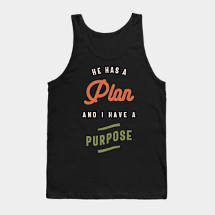 Divine Plan Purposeful Life Christian Quote Tank Top